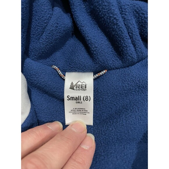 Girls REI CO-OP Peak Fleece Lined Insulated Nylon  Winter Jacket Blur Purple S 8 - Picture 10 of 15